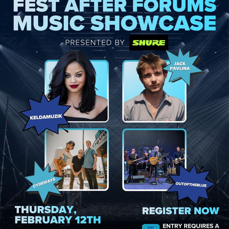 Cover Image for Fest After Forums Music Showcase Presented By FestForums