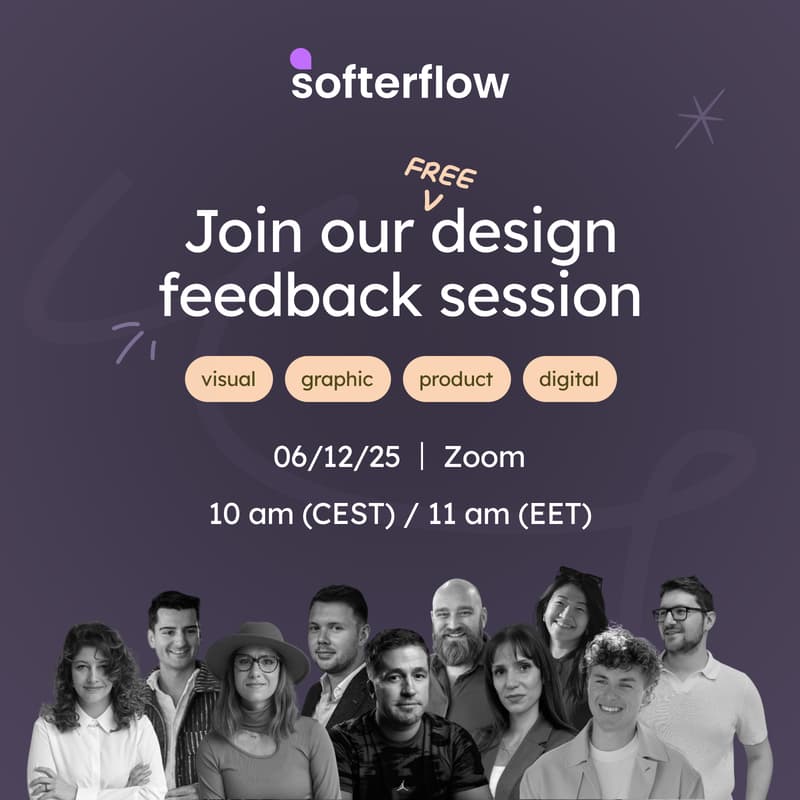 Cover Image for Softerflow - Free design feedback session #4