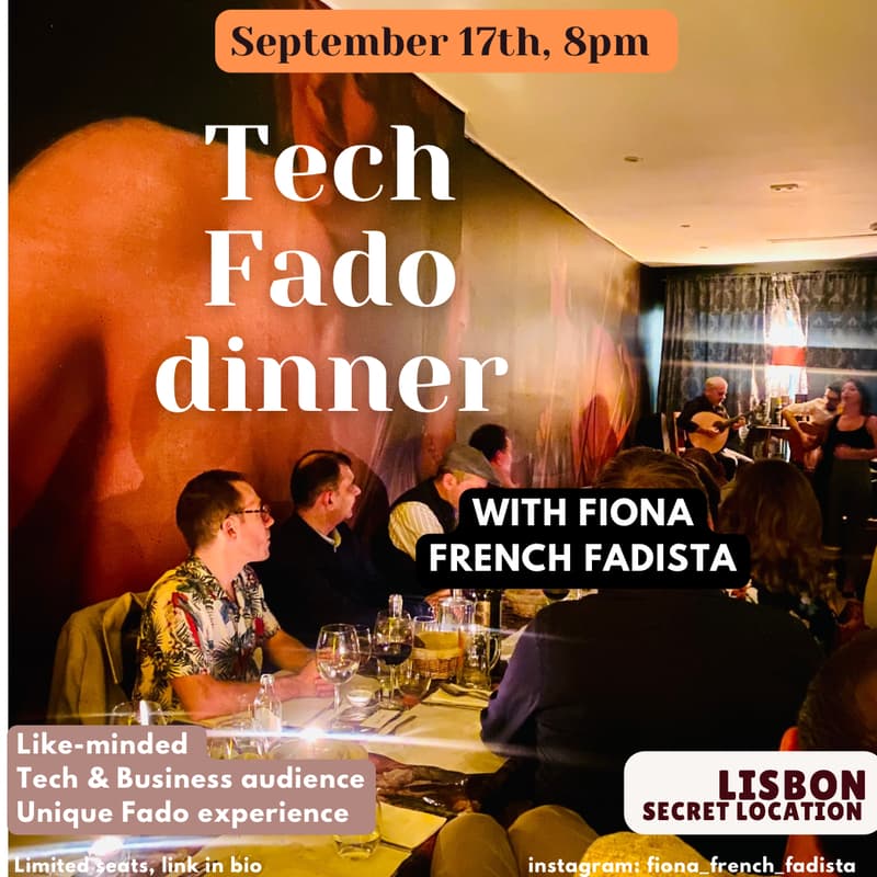 Cover Image for Tech Fado Dinner (SBC Gaming) - by Fiona French Fadista