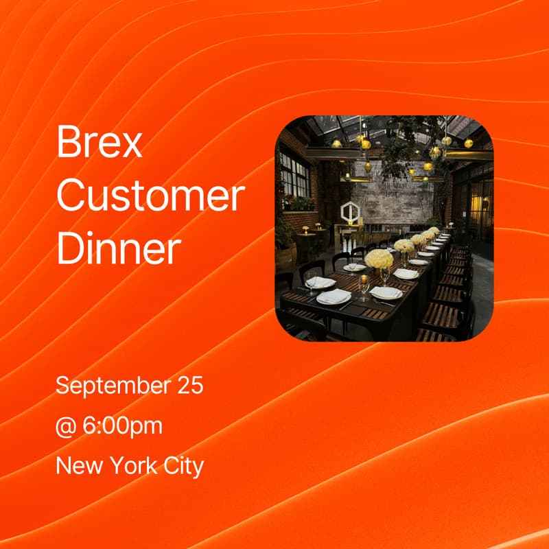 Cover Image for Brex Customer Dinner @ Dirty French