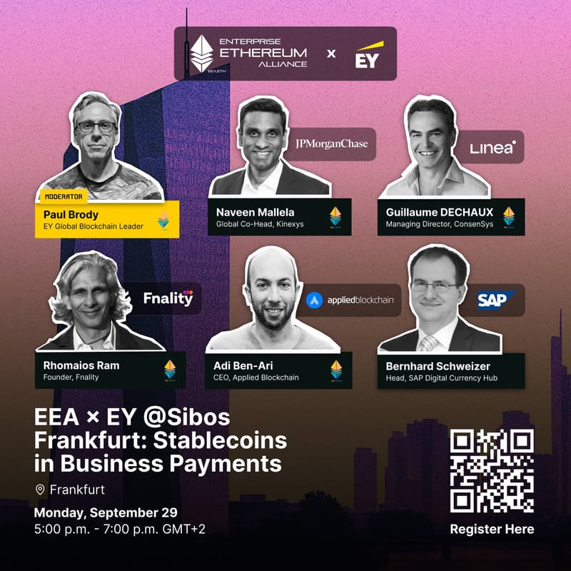 Cover Image for EEA × EY @ Sibos Frankfurt: Stablecoins in Business Payments