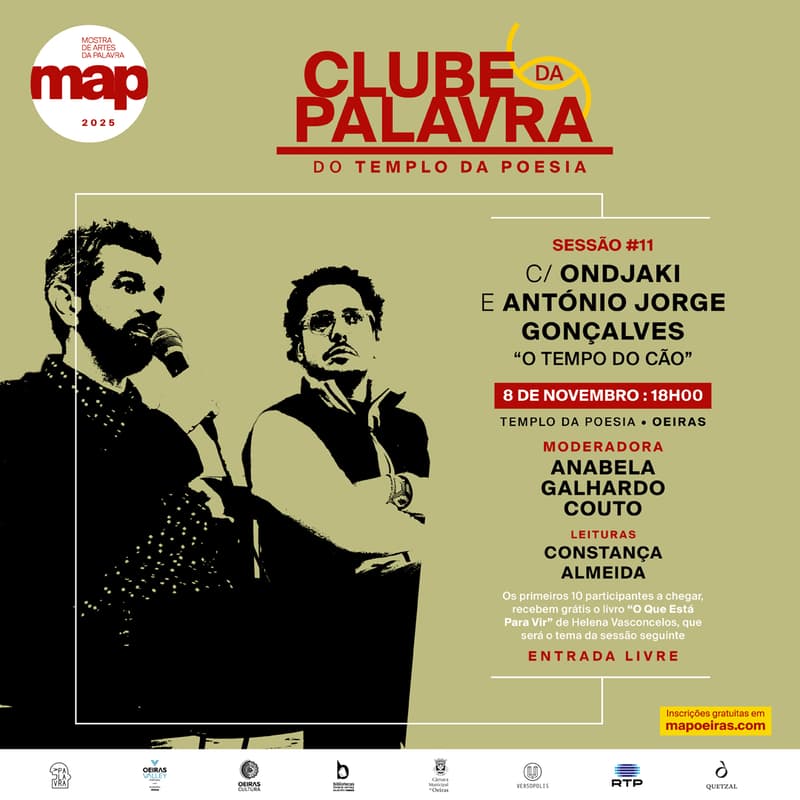 Cover Image for Clube da Palavra 11 "Ondjaki e António Jorge Gonçalves: O Tempo do Cão”