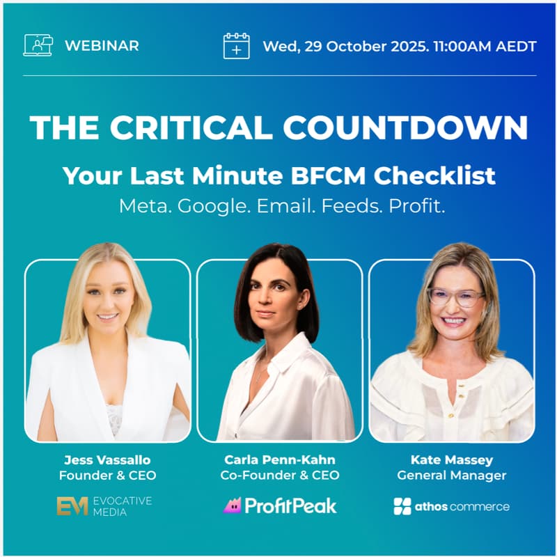 Cover Image for The Critical Countdown: Your Last-Minute BFCM Checklist (Webinar)