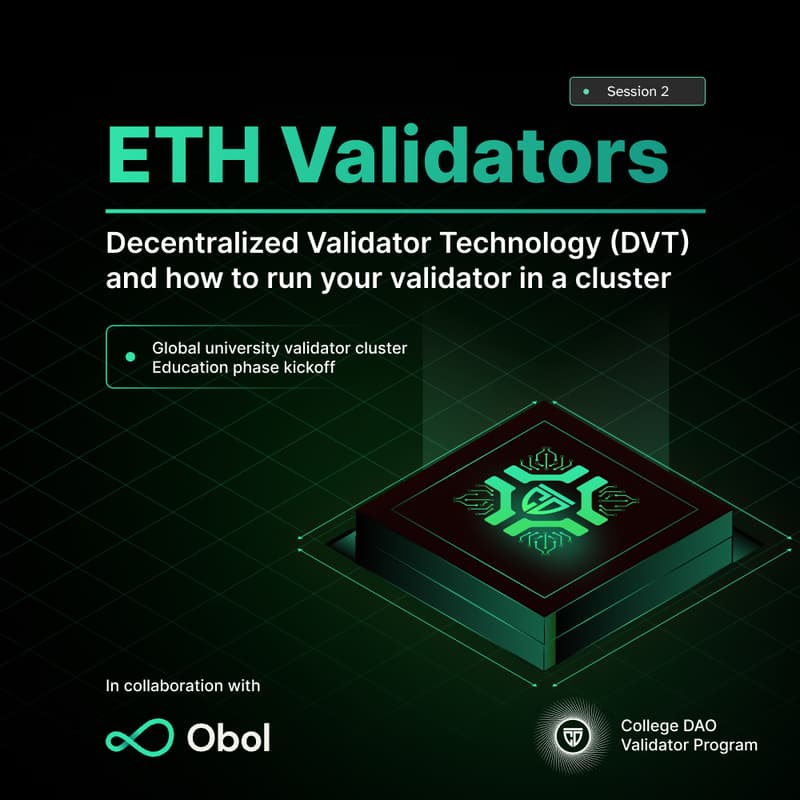 Cover Image for ETH Validators Workshop 2: Decentralized Validator Technology (DVT)
