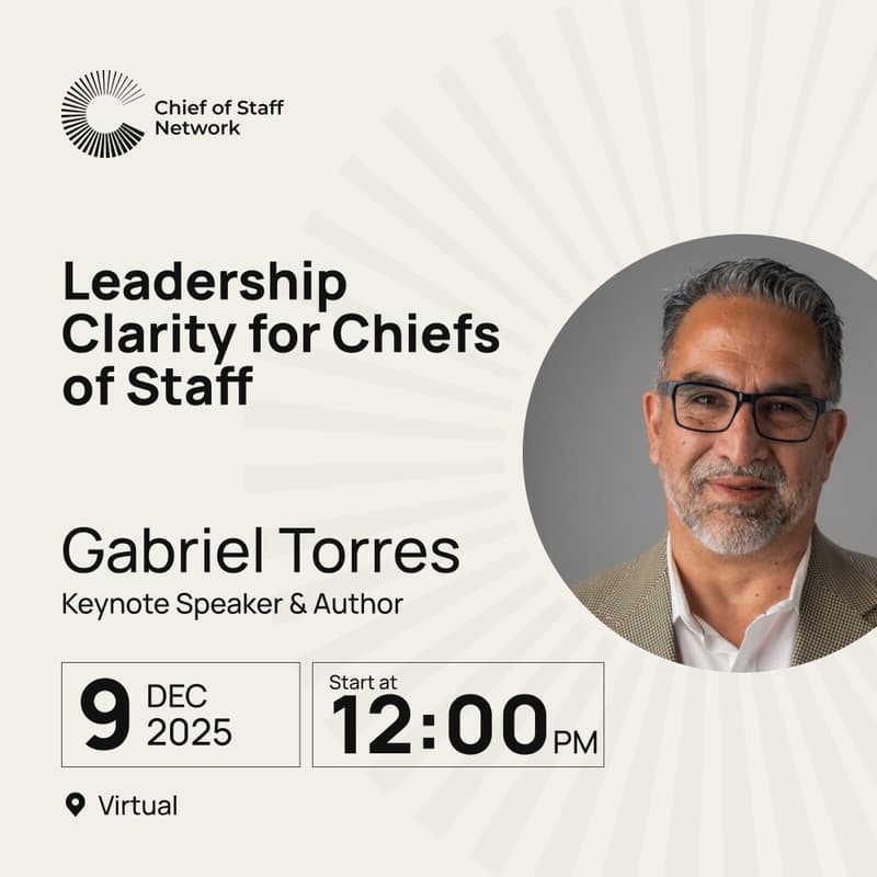 Cover Image for Leadership Clarity for Chiefs of Staff: Building Capabilities That Enable Alignment, AI-Era Resilience, and Strategic Execution