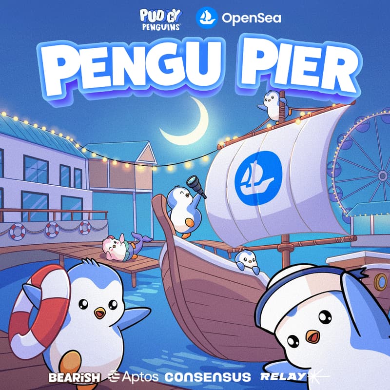 Cover Image for Pengu Pier presented by Pudgy Penguins and OpenSea