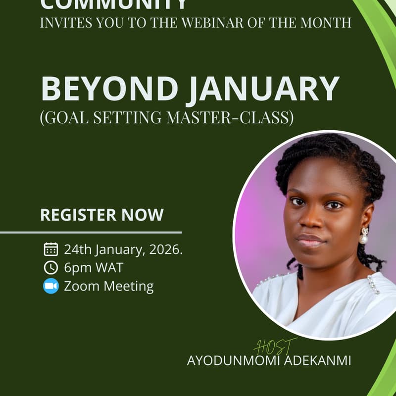 Cover Image for Beyond January: Goal Setting Masterclass