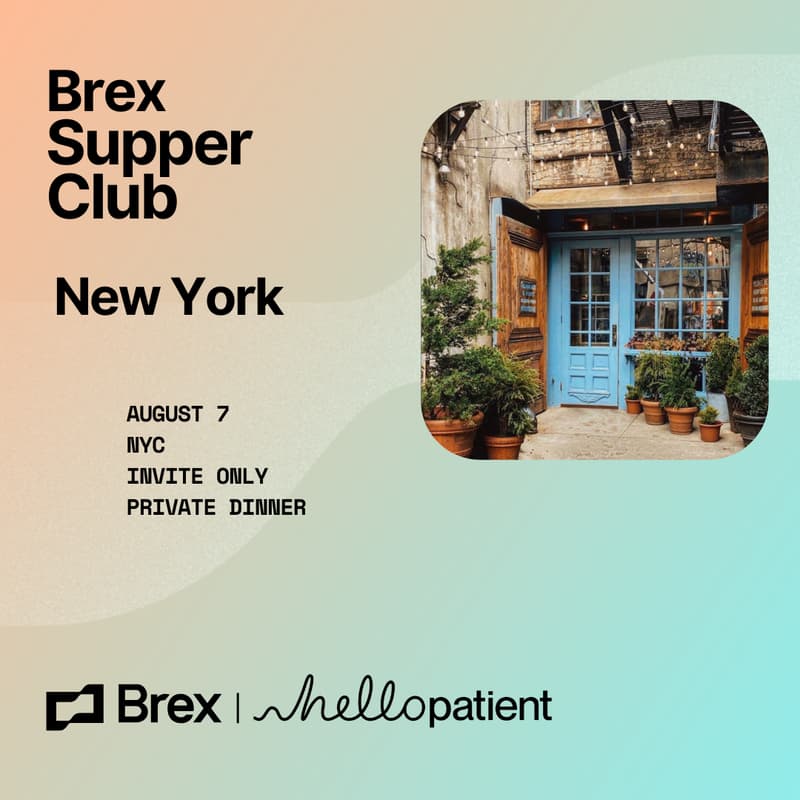 Cover Image for Brex Supper Club NY w/Hello Patient