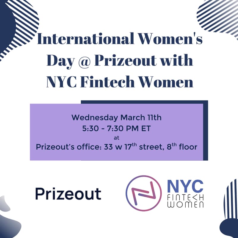 Cover Image for International Women's Day @ Prizeout with NYC Fintech Women
