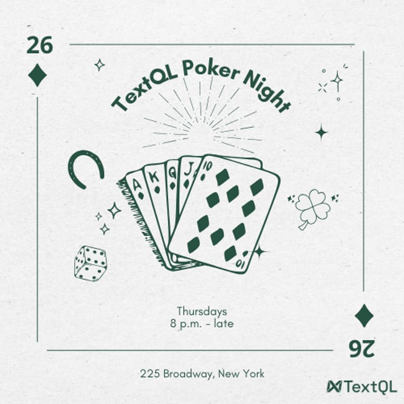Cover Image for Poker Thursdays @ TextQL