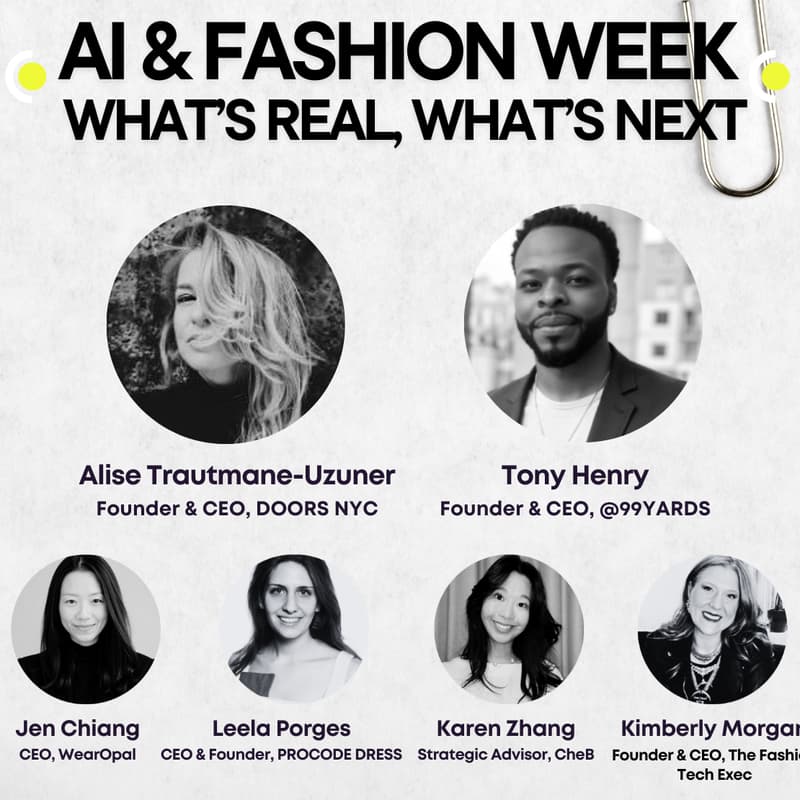Cover Image for AI & Fashion Week: AI, Smart Clothing, What’s Real,and What’s Next