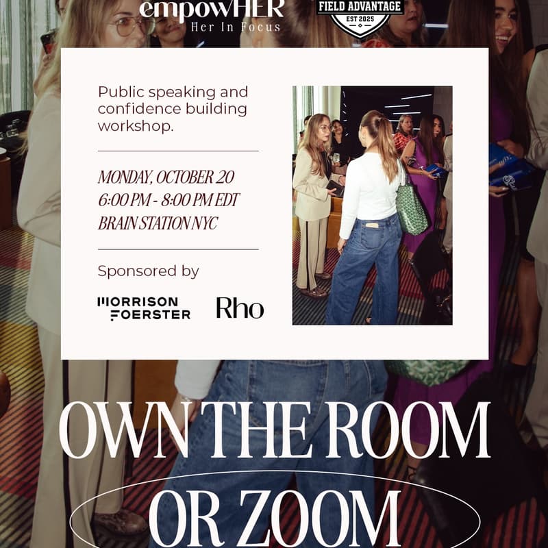 Cover Image for Own the Room or Zoom: Presentation, Confidence Building, and Public Speaking Best Practices