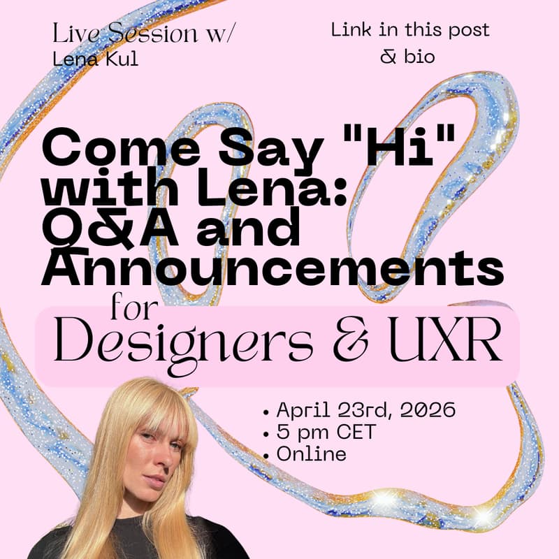 Cover Image for Come Say Hi with Lena: Q&A and Announcements