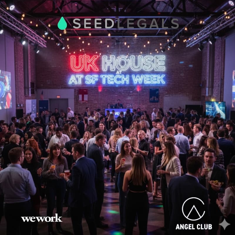 Cover Image for UK House @ SF Tech Week, with SeedLegals + WeWork + Angel Club- #SFTechWeek