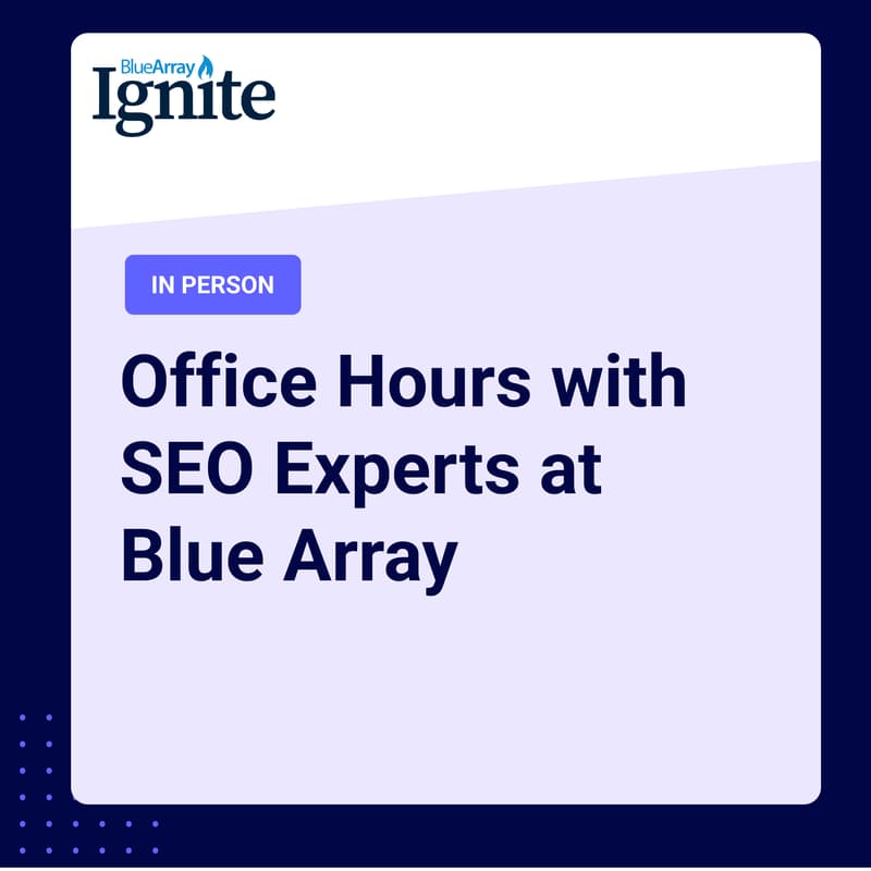 Cover Image for Office Hours with BlueArray