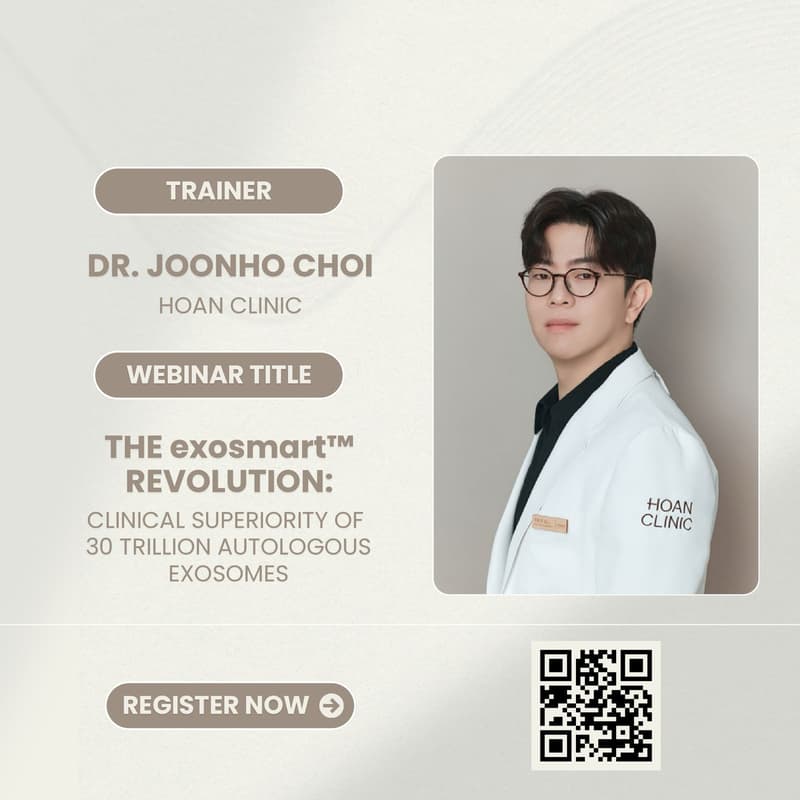 Cover Image for exosmart Academy “The exosmart Revolution: Clinical Superiority of 30 Trillion Autologous Exosomes.” by Dr. Joon Ho Choi of HOAN Clinic