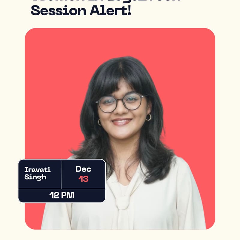 Cover Image for Women in LegalTech — Fireside Conversation with Iravati Singh