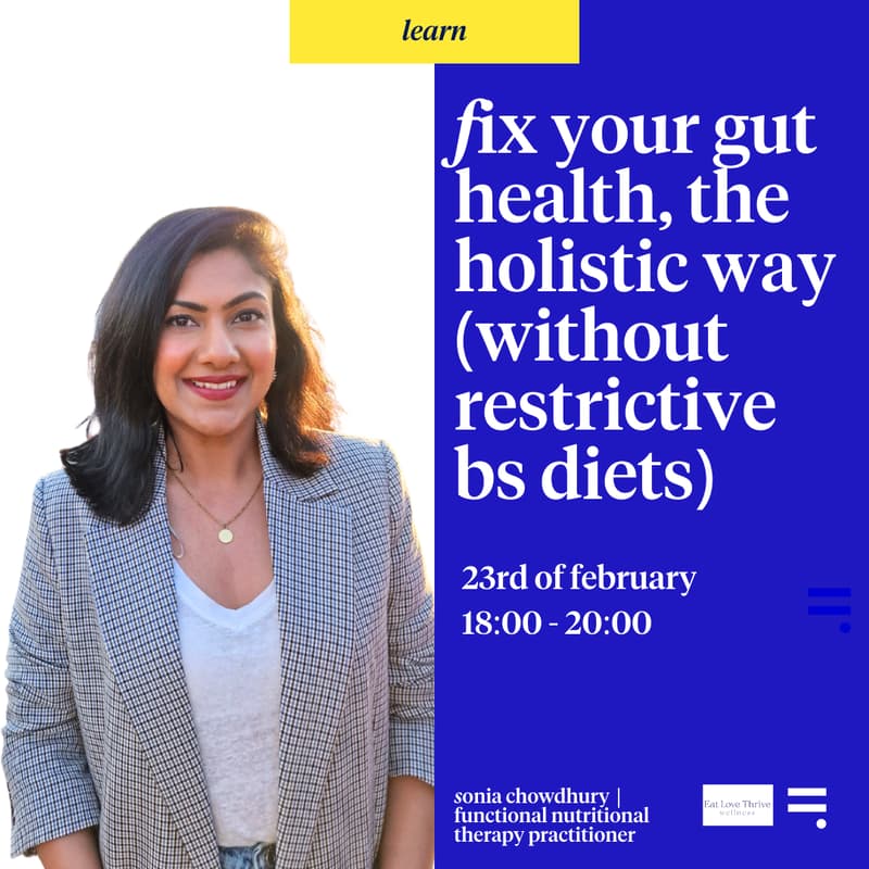 Cover Image for Fix Your Gut Health, the Holistic Way (Without Restrictive BS Diets)