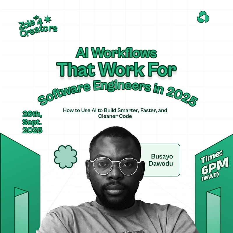 Cover Image for AI Workflows For Software Engineers in 2025 with Busayo Dawodu