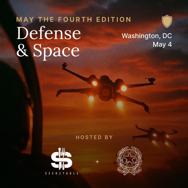 Cover Image for Seed2Table - Pitch+Dinner for Defense & Space Investors