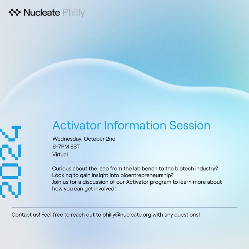 Cover Image for Nucleate Philly Activator Info Session - Virtual