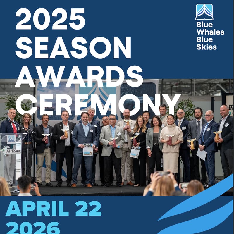 Cover Image for Blue Whales Blue Skies Awards Ceremony - Responsible Shipping