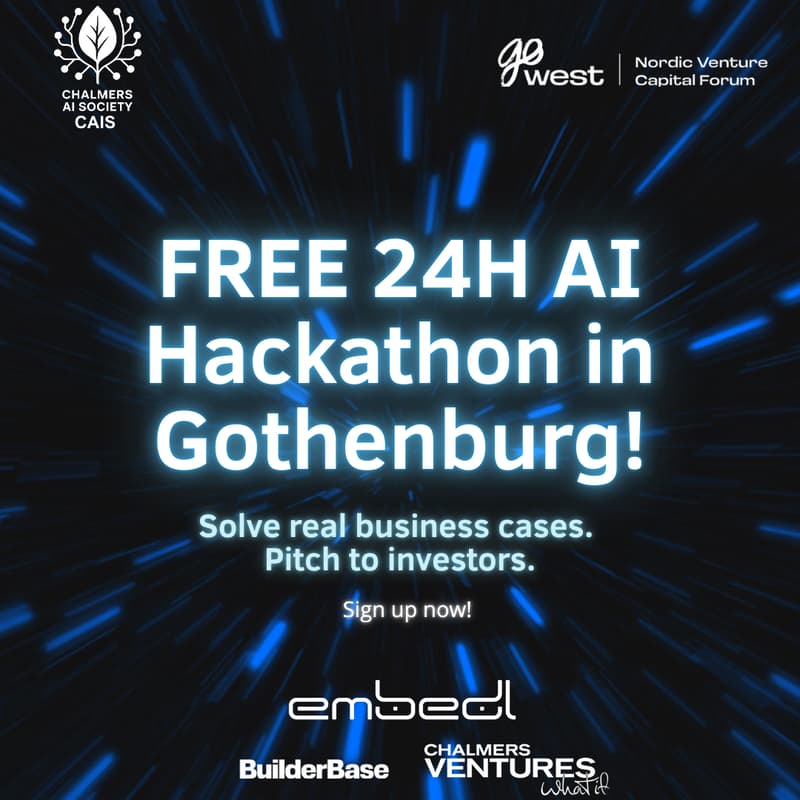 Cover Image for Chalmers AI Society x GoWest First-Ever Joint Hackathon