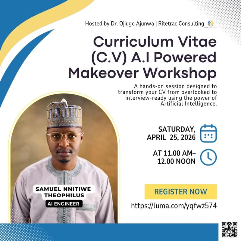 Cover Image for Curriculum Vitae (C.V) AI powered Makeover Workshop