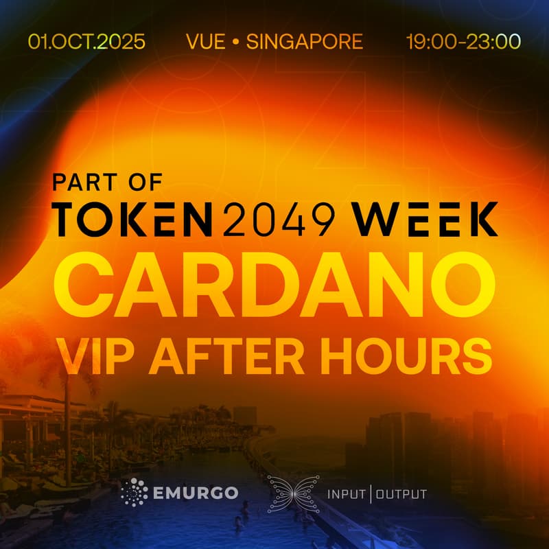 Cover Image for Cardano VIP After Hours with EMURGO and Input Output