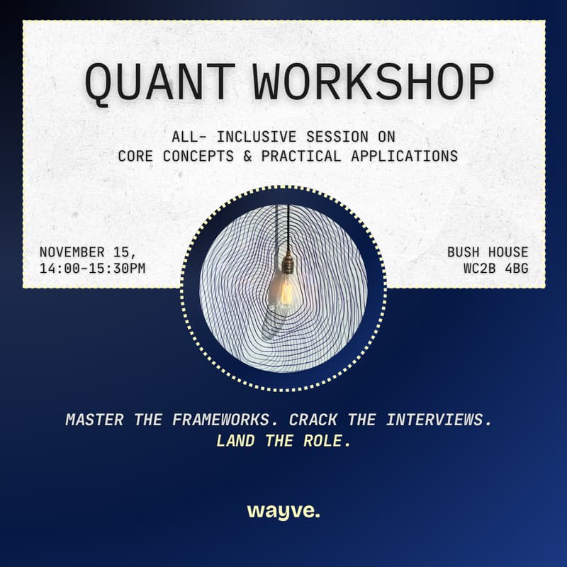 Cover Image for Quant Interview Workshop: Concepts to Application