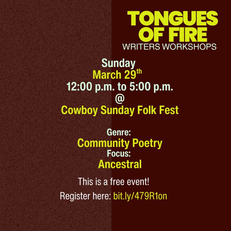 Cover Image for Tongues of Fire Workshop X Cowboy Sunday Folk Fest