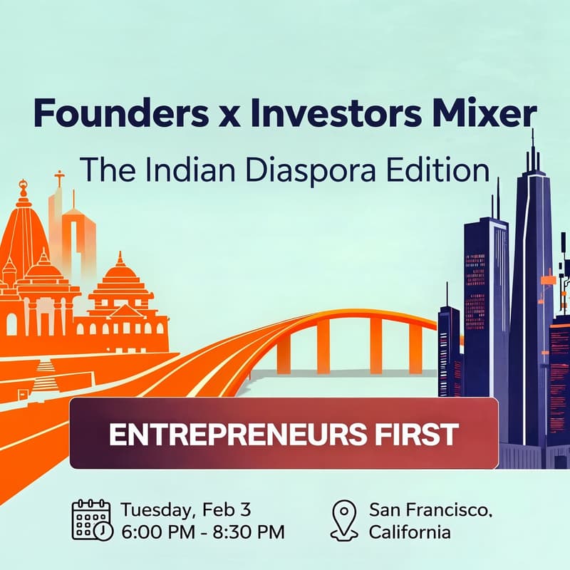 Cover Image for Indian Diaspora Investor/Founder Mixer @ EF