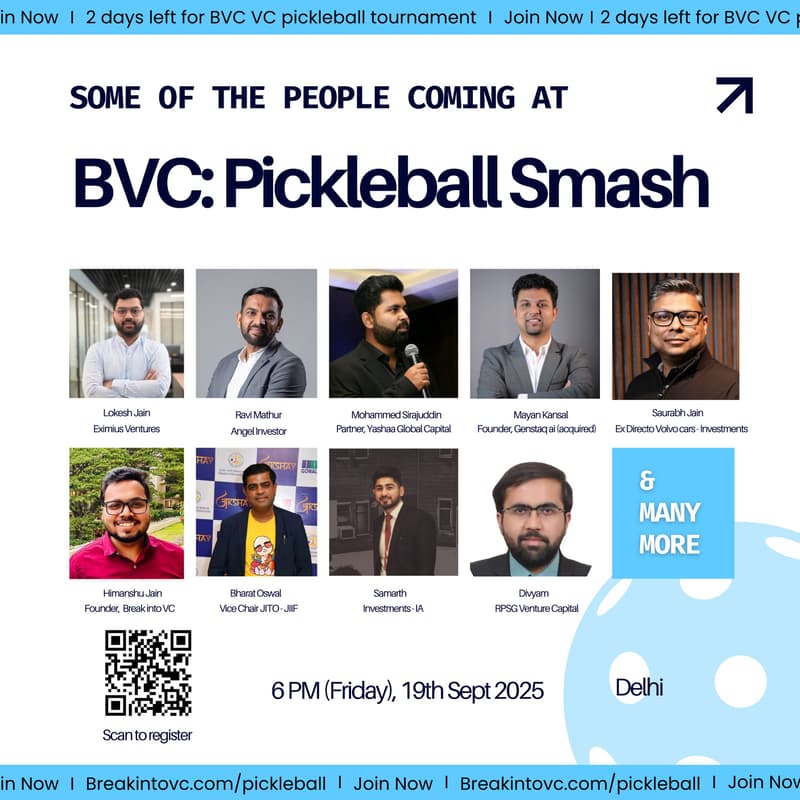 Cover Image for BVC: Pickleball Smash - Delhi