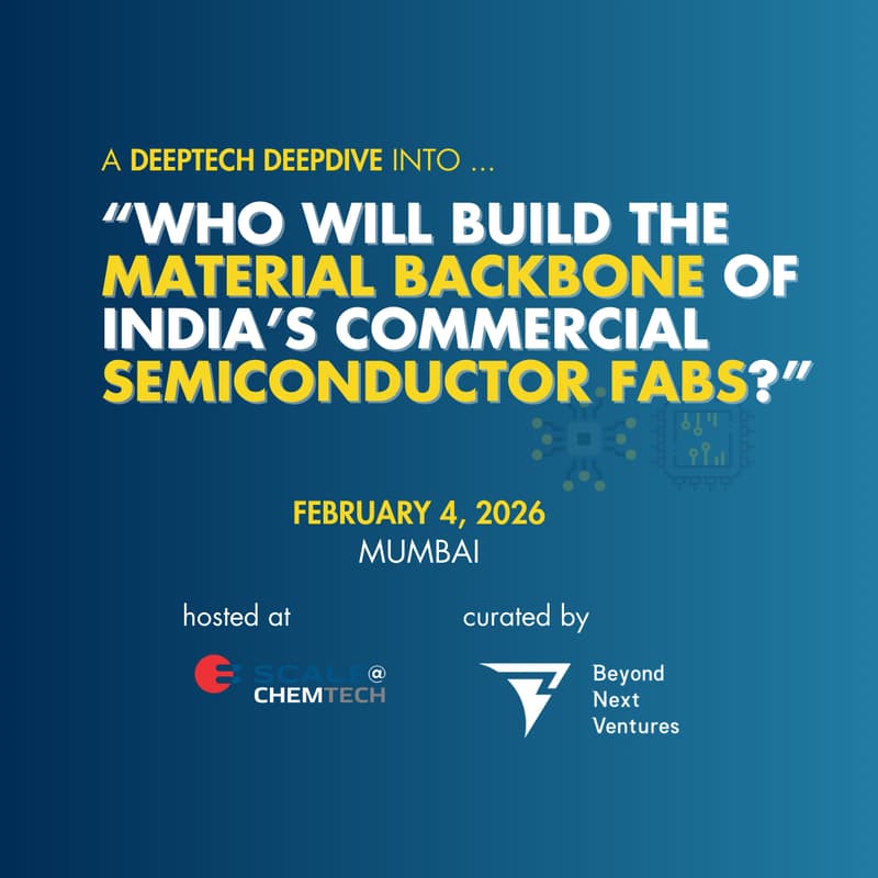 Cover Image for Who Will Build the Material Backbone of India’s Semiconductor Fabs? • @SCALE 2026 • Feb 4 • Mumbai