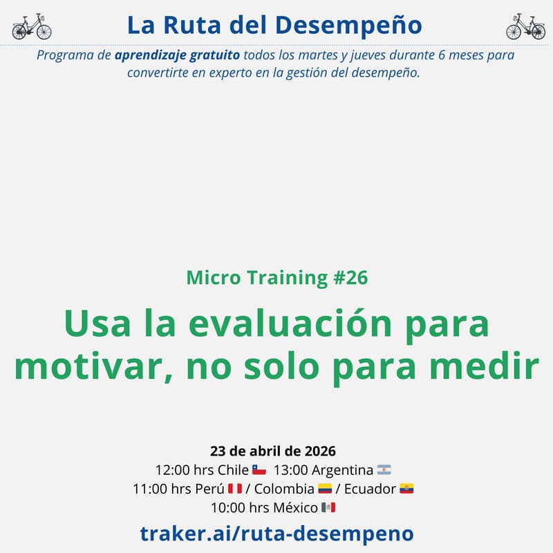 Cover Image for MicroTraining #26 Usa la evaluación para motivar, no solo para medir