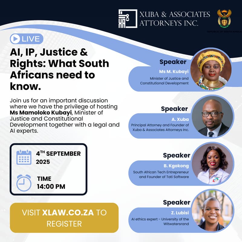 Cover Image for AI, IP, Justice & Rights: What South Africans Need to Know