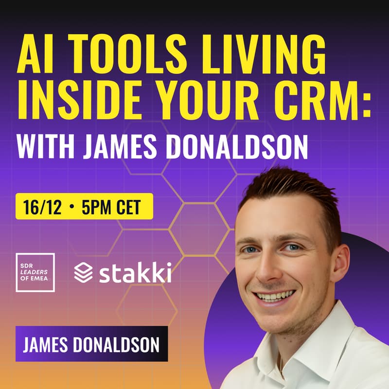 Cover Image for AI TOOLS LIVING INSIDE YOUR CRM: WITH JAMES DONALDSON