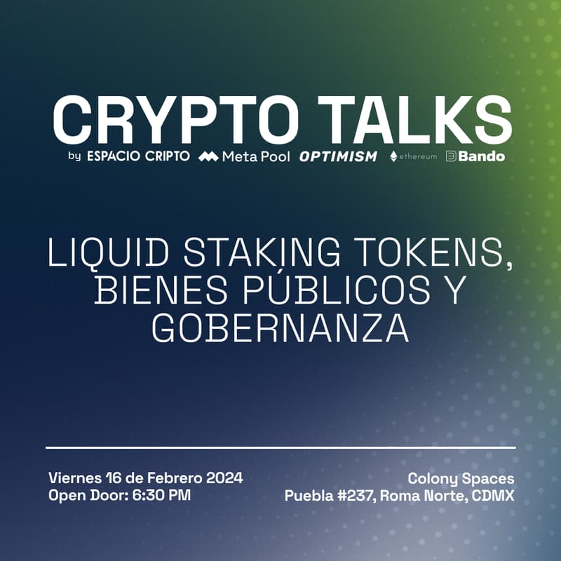 Cover Image for Crypto talks: Liquidity staking tokens, bienes públicos y gobernanza