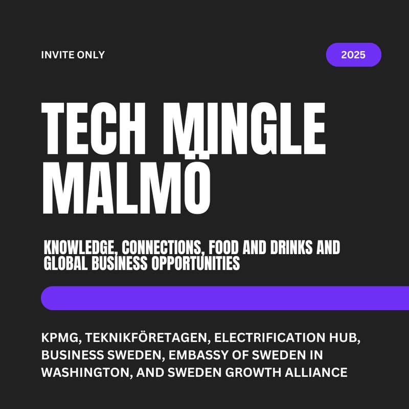 Cover Image for TECH MINGLE SWEDEN MALMÖ (CES & HM) INVITE ONLY