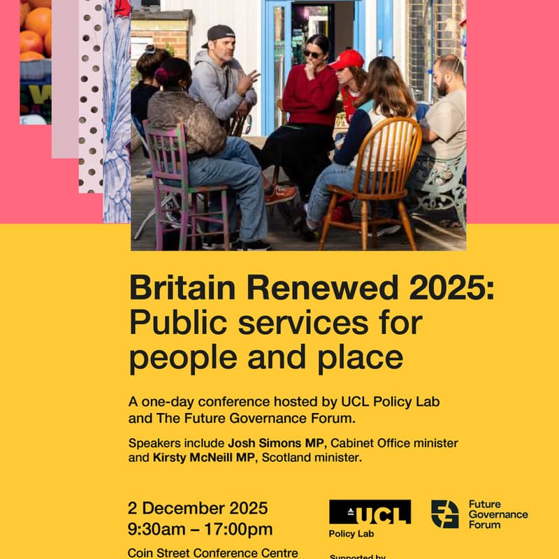 Cover Image for Britain Renewed 2025: Public services for people and place