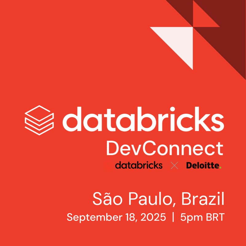 Cover Image for Databricks DevConnect | São Paulo, Brazil