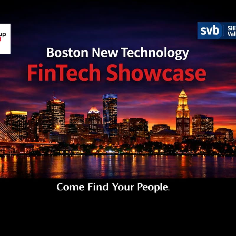 Cover Image for Boston New Technology's FIRST Startup Showcase of 2026: Fun With Fintech
