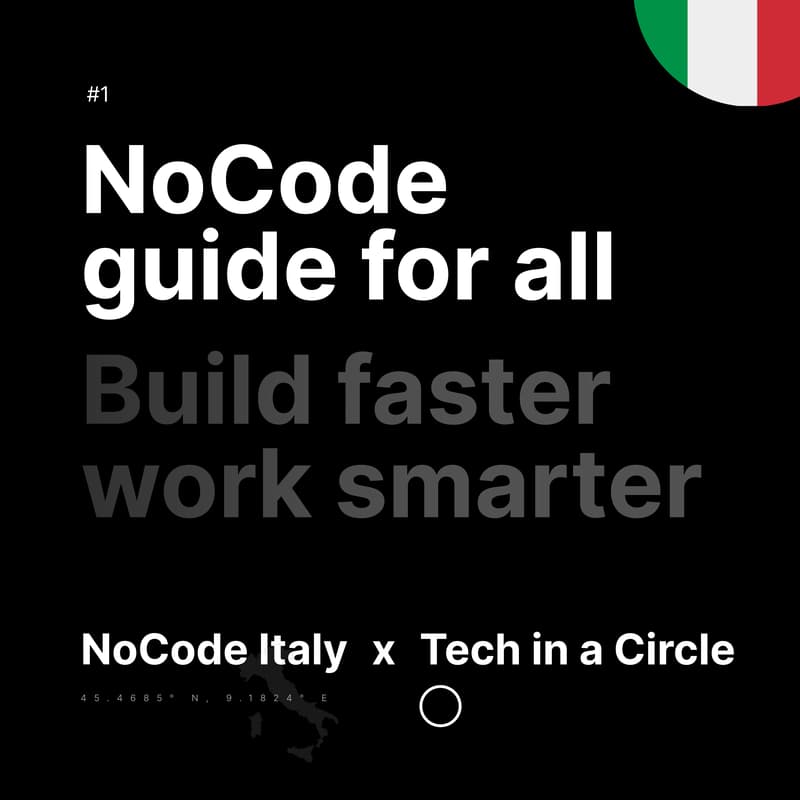 Cover Image for NoCode Guide for all: Build faster, work smarter