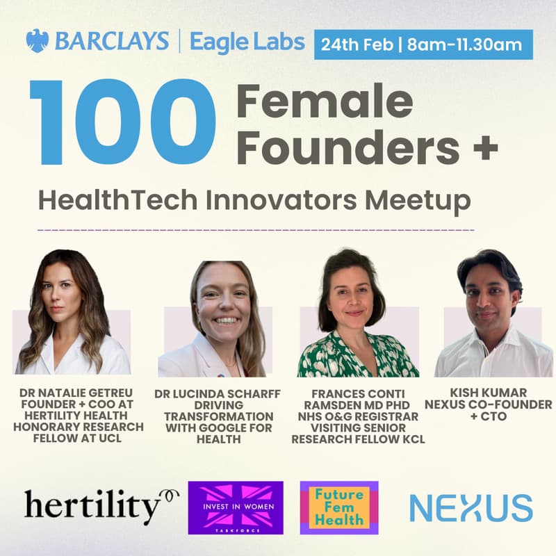 Cover Image for 100 Female Founders : Health Innovators. AI in Women's Health