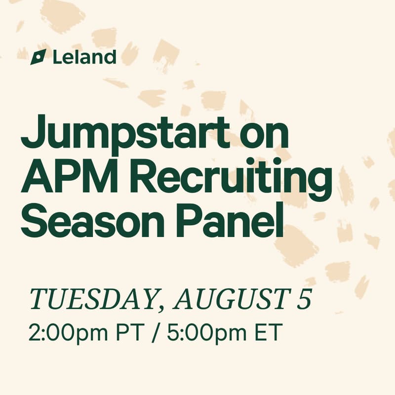 Cover Image for Jumpstart on APM Recruiting Season Panel