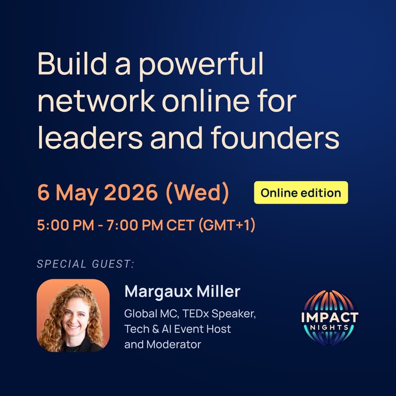 Cover Image for Impact Night Online with Margaux Miller — Build a powerful network online for leaders and founders
