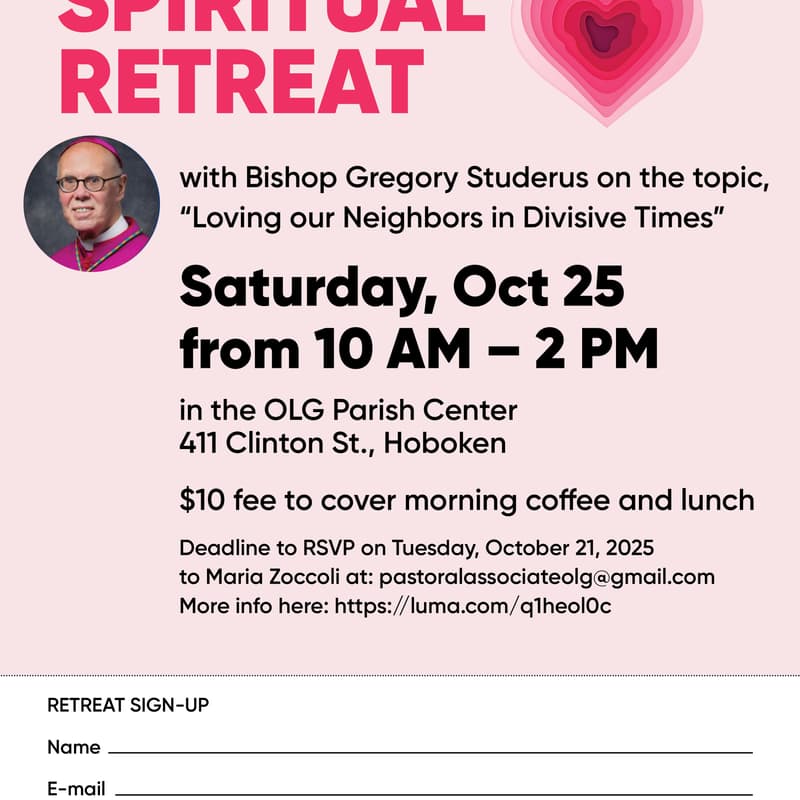 Cover Image for SPIRITUAL RETREAT-October 25