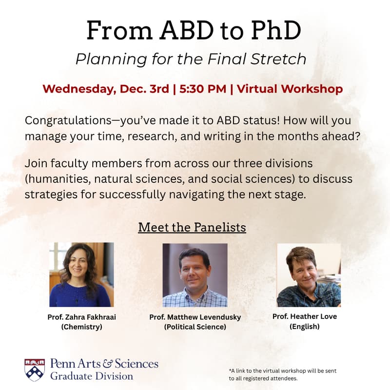 Cover Image for From ABD to PhD: Planning for the final stretch