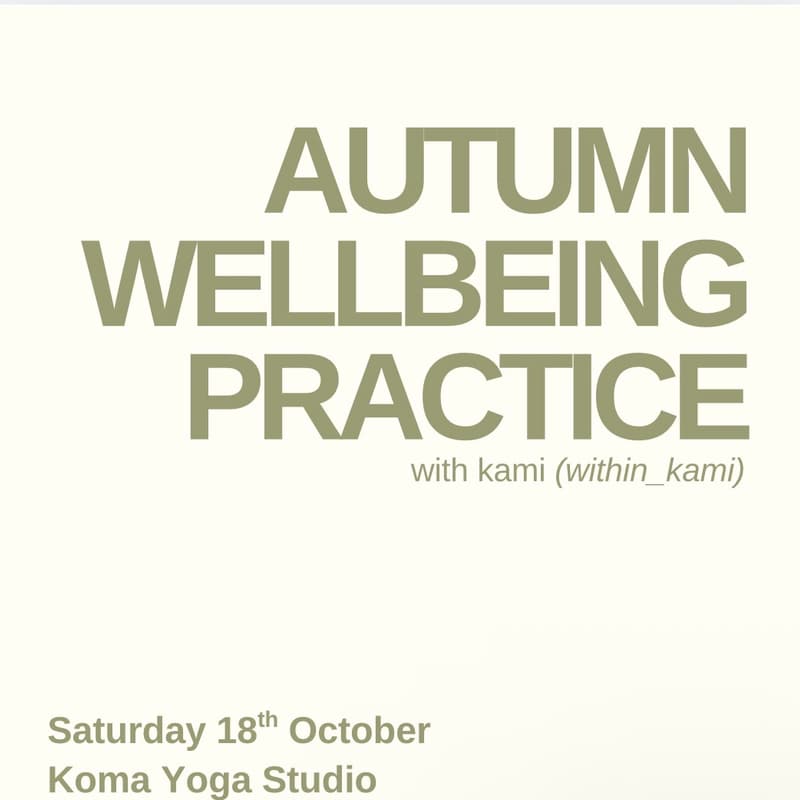 Cover Image for Autumn Wellbeing Practice & Meditation With Kami