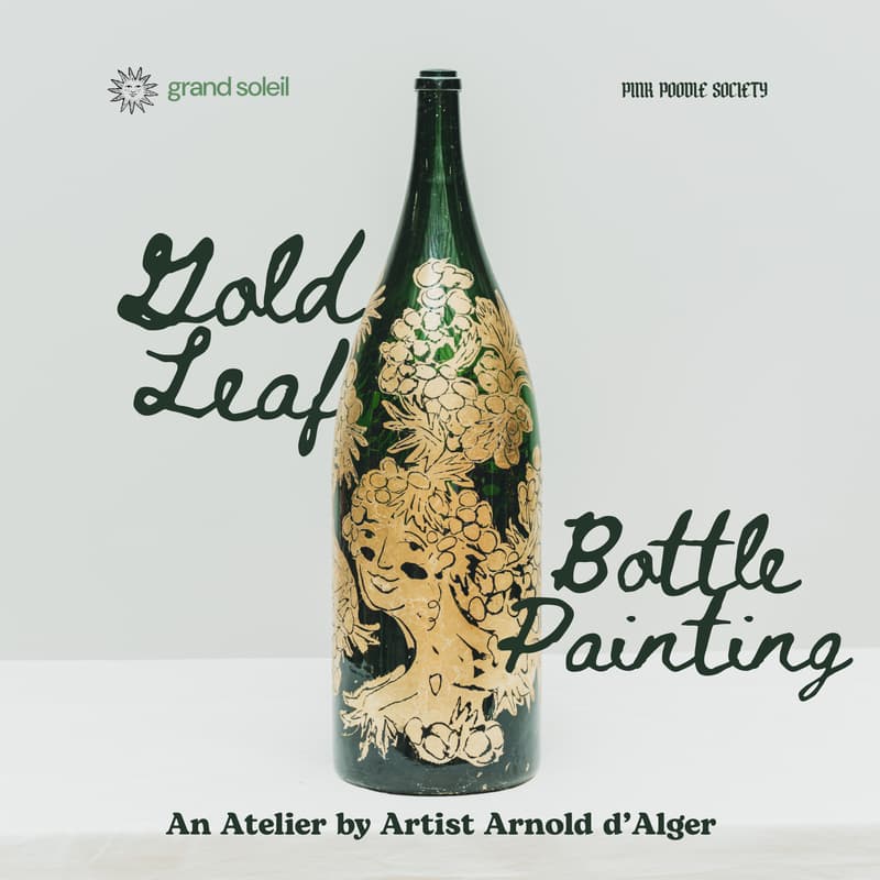 Cover Image for Paris | Bottle Painting with Gold Leaf, by Artist Arnold d'Alger